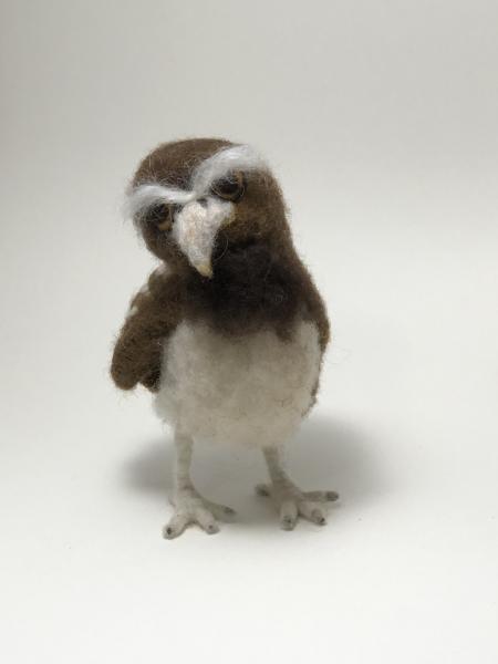 Needle Felted Owl, OOAK, Original Design picture