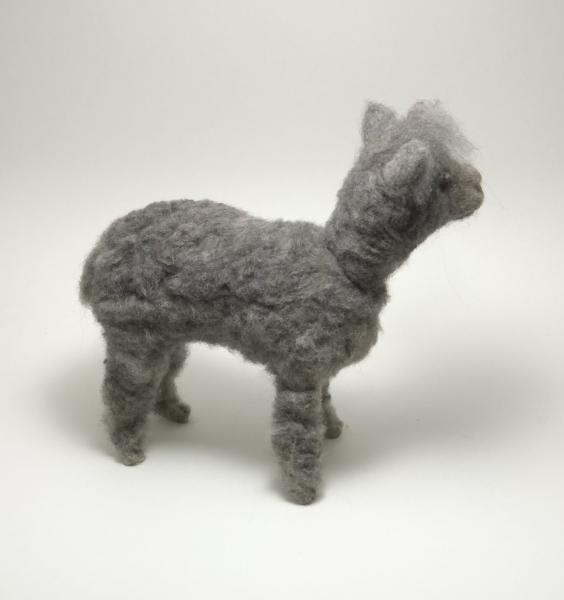 Needle Felted Alpaca, OOAK, Original Design picture