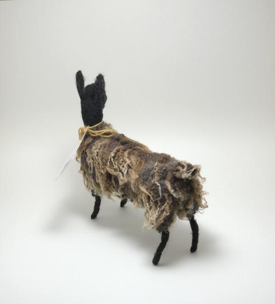 Needle Felted Bluefaced Leicester Sheep, OOAK Original design picture