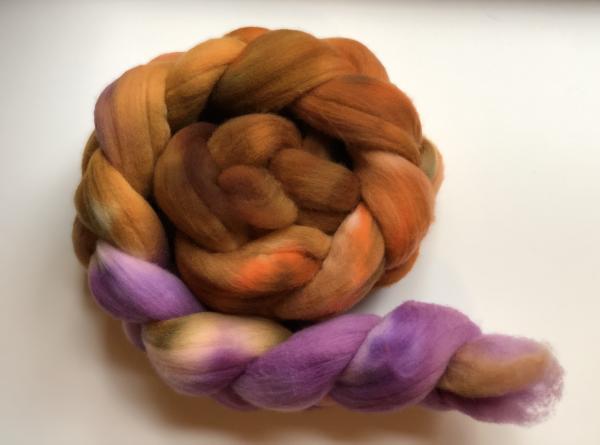 Merino Top/Roving, Extra Fine 20 microns, Hand Painted, Indie Dyed picture