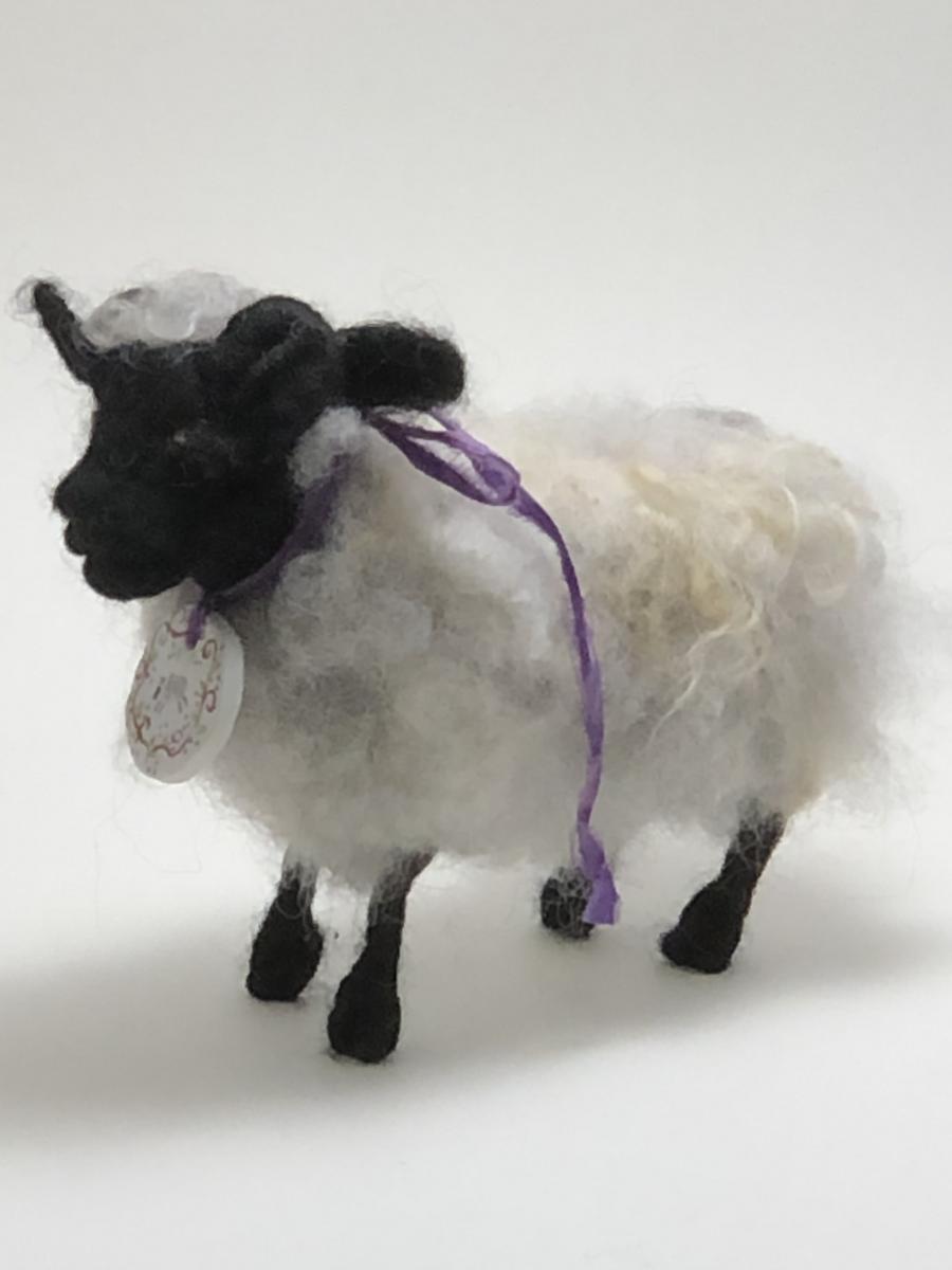 Needle Felted Shetland Sheep, OOAK picture