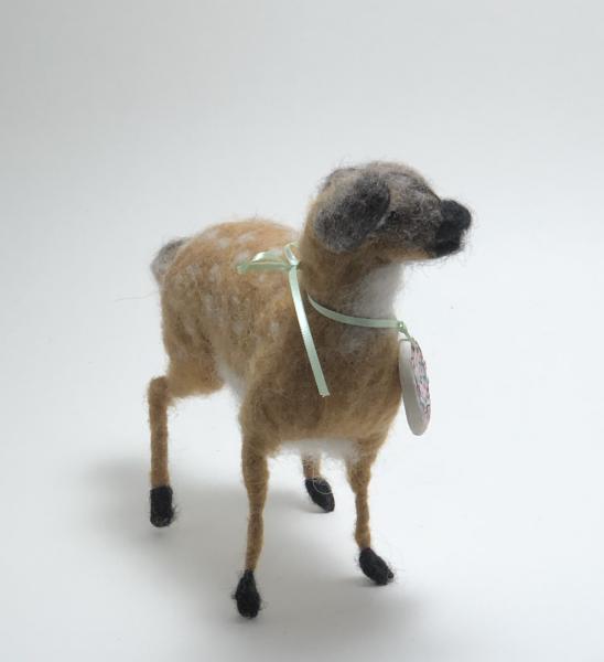 Needle Felted White Tail Fawn, OOAK, Original Design picture