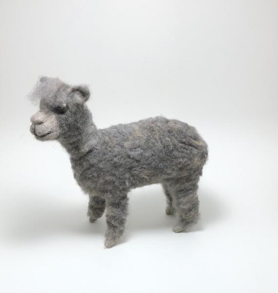 Needle Felted Alpaca, OOAK, Original Design picture