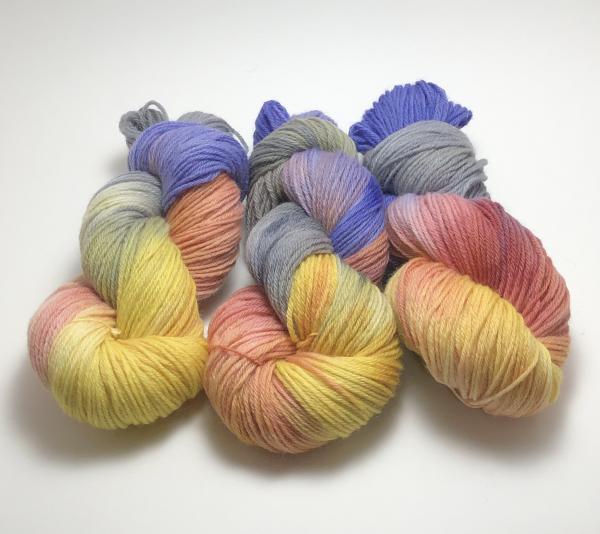 100% Peruvian Highland Wool, worsted weight yarn, Hand Dyed