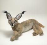 Needle Felted Caracal Cat, OOAK, Original Design