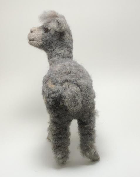 Needle Felted Alpaca, OOAK, Original Design picture