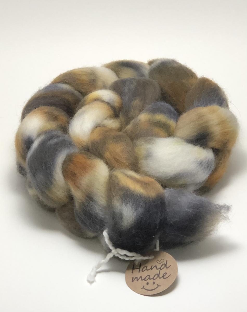 Fine Wool Blend Combed Top, Hand Painted, Hand Dyed, Indie Dyed picture