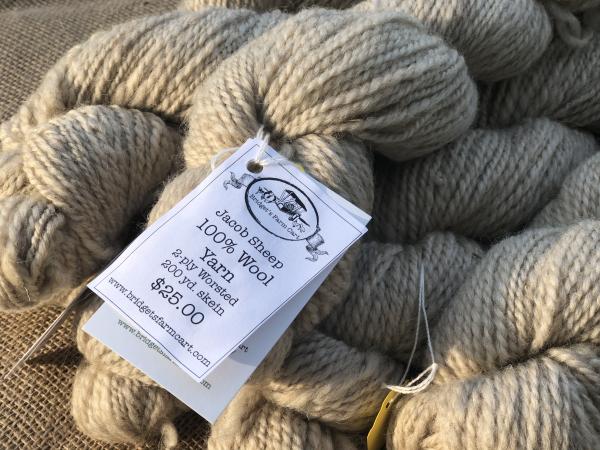 Jacob light gray worsted wt yarn SE2SE picture