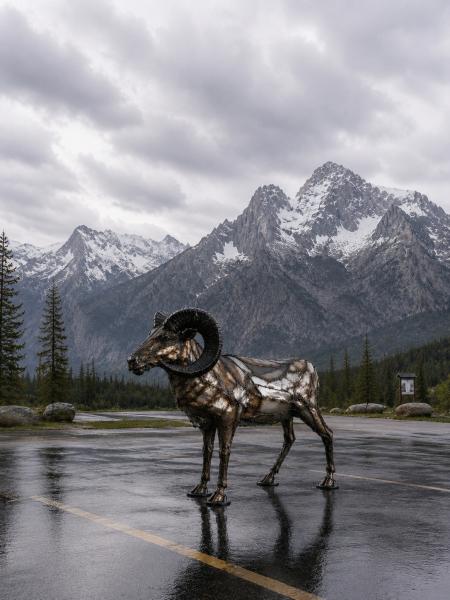 Ram Sculpture (One-of-a-Kind)
