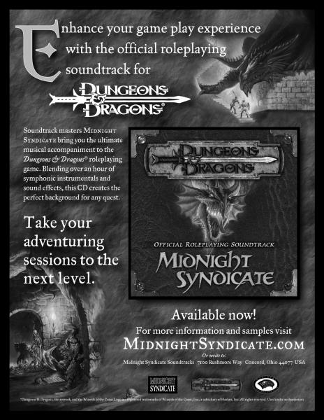 Dungeons & Dragons Official Roleplaying Soundtrack CD by Midnight Syndicate picture