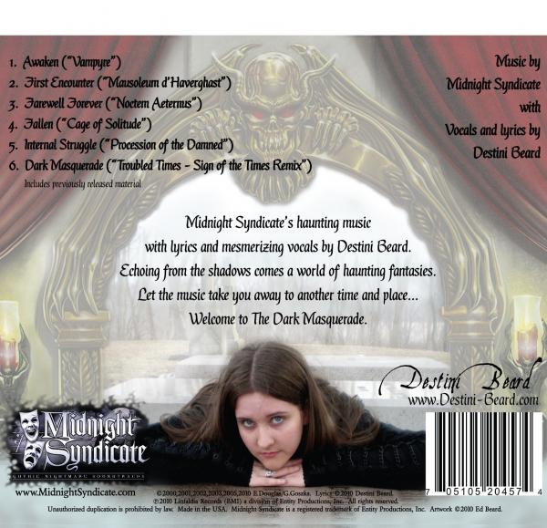 The Dark Masquerade EP-CD by Destini Beard with Midnight Syndicate picture
