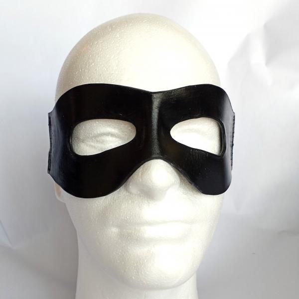 Black Leather Wrap Around Mask - The Lone Ranger picture