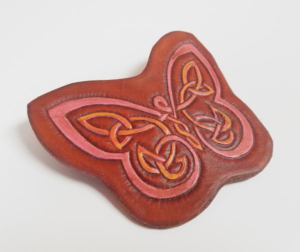 Tooled Leather Hair Clip or Pin - Multiple Designs
