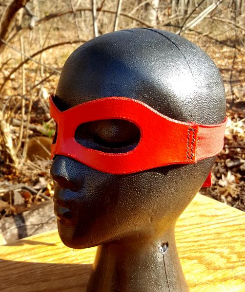 Leather Wrap Around Mask picture
