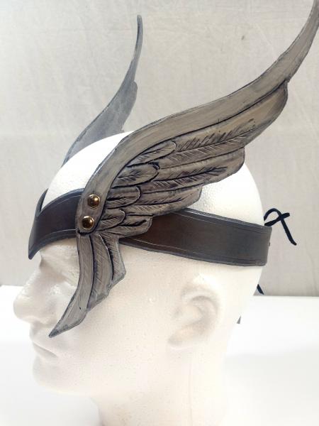 Leather Valkyrie Crown - Silver or Gold picture