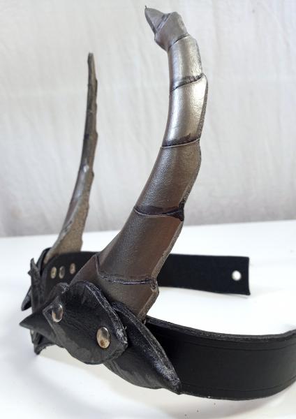 Dragon Horns Leather Crown - Your choice of colors picture