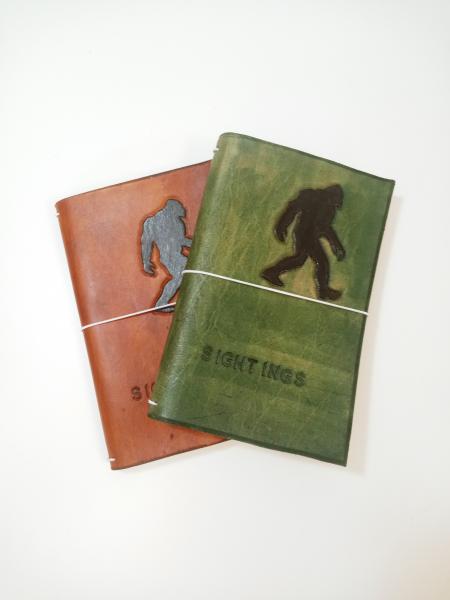 Bigfoot Sightings Leather Journal Cover picture