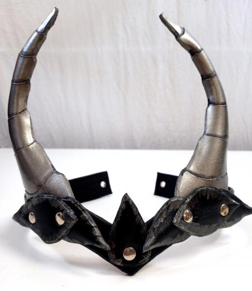 Dragon Horns Leather Crown - Your choice of colors