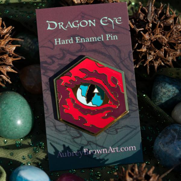 Red dragon pin