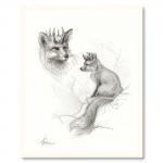 Crowned Fox print