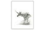 Unicorn Deer limited edition print