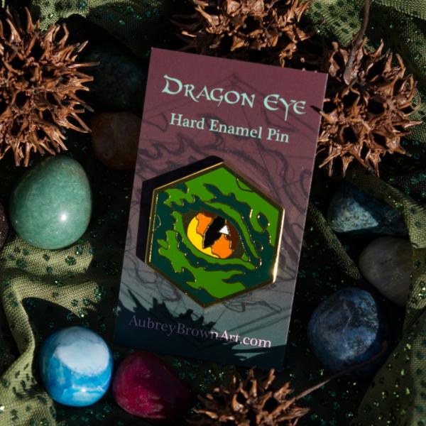 Green dragon pin