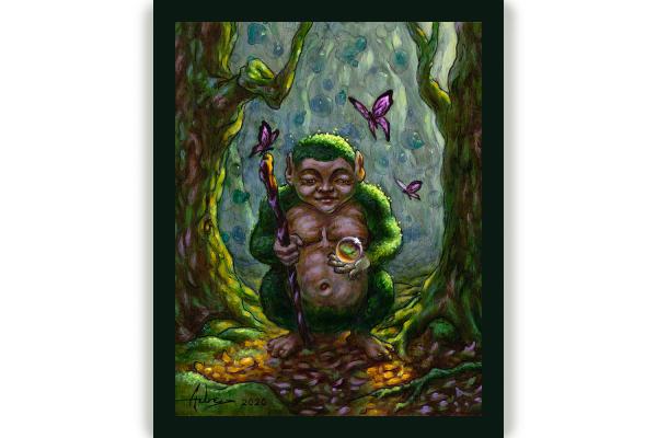 "Moss Mage" print