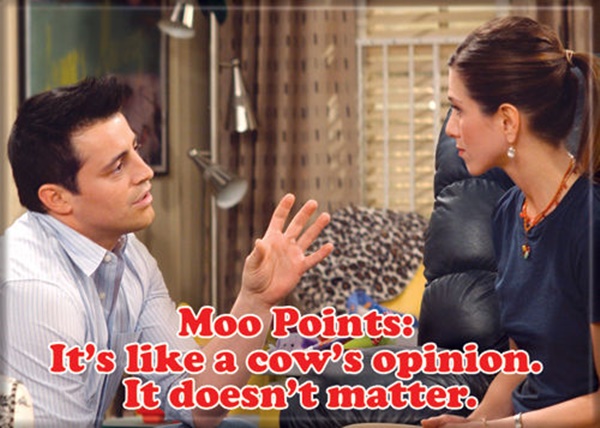 Friends TV Series Moo Points It Doesn't Matter Photo Image Refrigerator Magnet