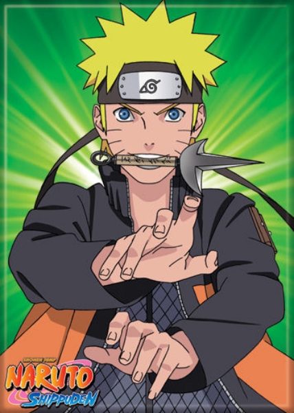 Naruto Anime with Knife In Mouth Image Refrigerator Magnet NEW UNUSED picture