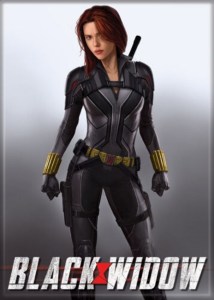 Black Widow Movie Full Body In Fighting Mode Refrigerator Magnet NEW UNUSED