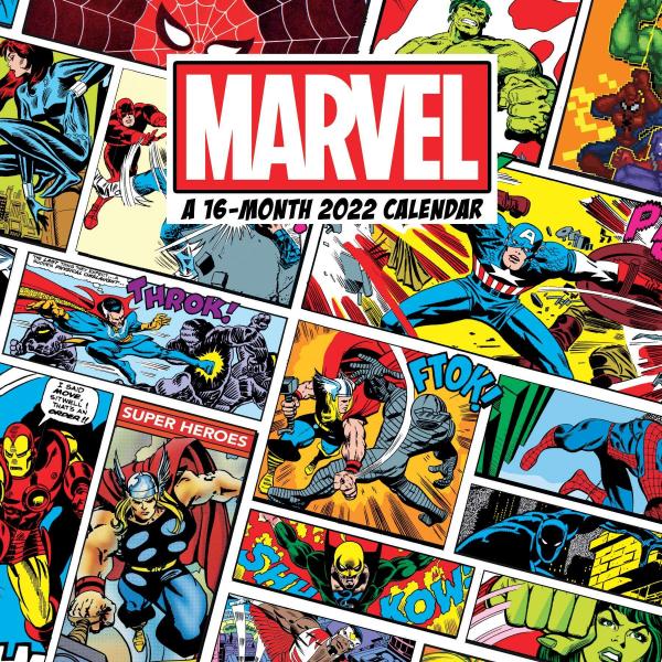 Marvel Comics Heroes Comic Book Art 16 Month 2022 Wall Calendar NEW SEALED