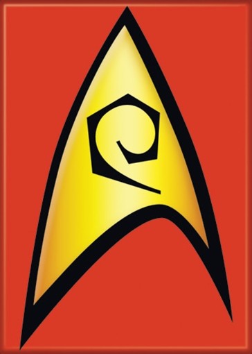 Star Trek: The Original Series Engineering Insignia Magnet, NEW UNUSED