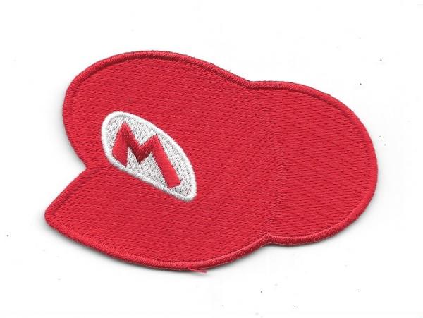 Super Mario Video Game Name Mario's Red Hat Logo Embroidered Patch NEW UNUSED picture