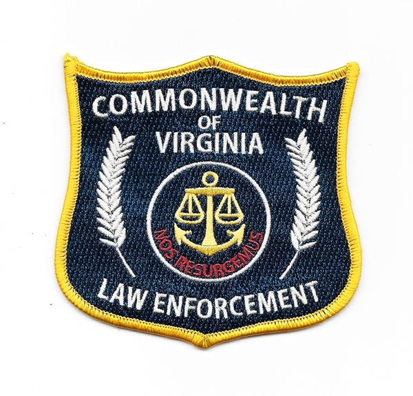 The Walking Dead Commonwealth of Virginia Law Enforcement Embroidered Patch NEW