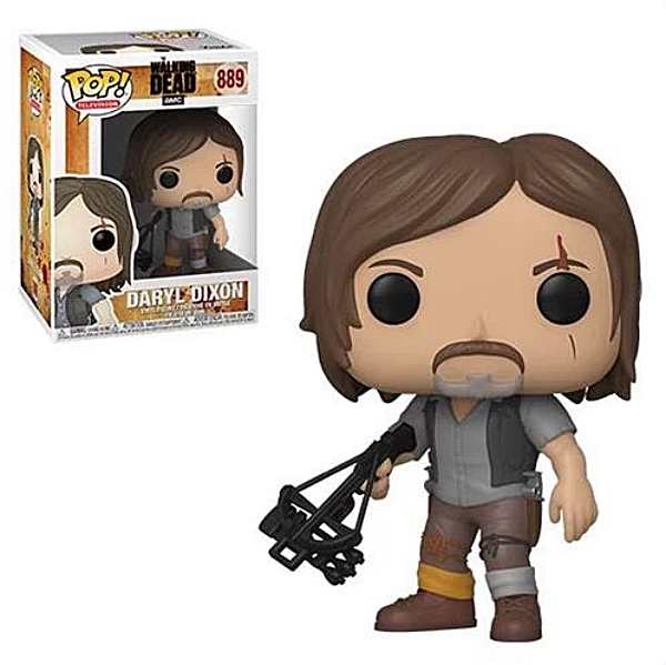 The Walking Dead TV Series Daryl w/ Crossbow Vinyl POP! Figure Toy #889 NEW MIB picture