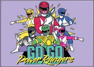 Mighty Morphin Power Rangers Group Go Go Refrigerator Magnet NEW UNUSED