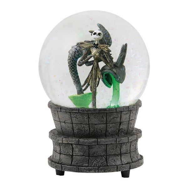 The Nightmare Before Christmas Jack in the Fountain 6.25" Water Globe NEW BOXED picture