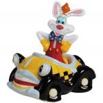 Walt Disney's Roger Rabbit in a Car Ceramic Salt and Pepper Shakers, NEW UNUSED