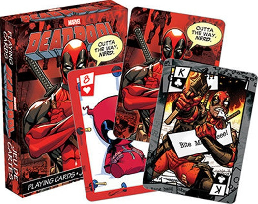 Marvel Comics Deadpool Comic Art Illustrated Playing Cards Deck, NEW SEALED