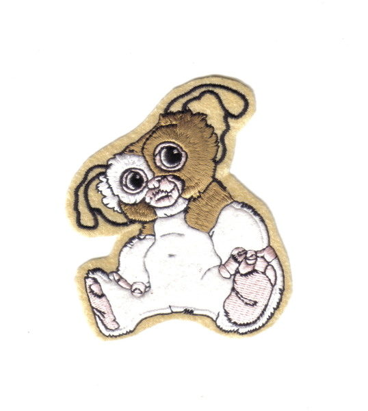 Gremlins Movie Gizmo Figure Soft Puff Design Embroidered Patch, NEW UNUSED