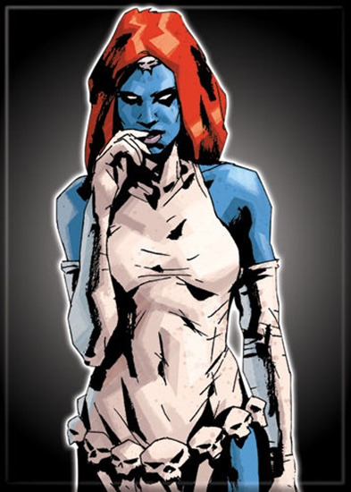 Marvel Comics X-Men Mystique Standing Figure Comic Art Refrigerator Magnet, NEW