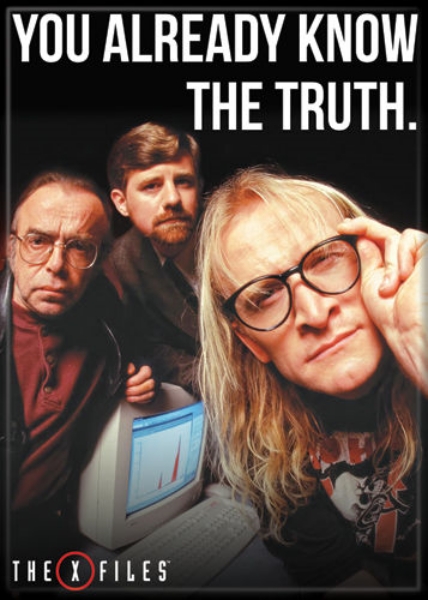 The X-Files TV You Already Know The Truth Lone Gunmen Photo Refrigerator Magnet