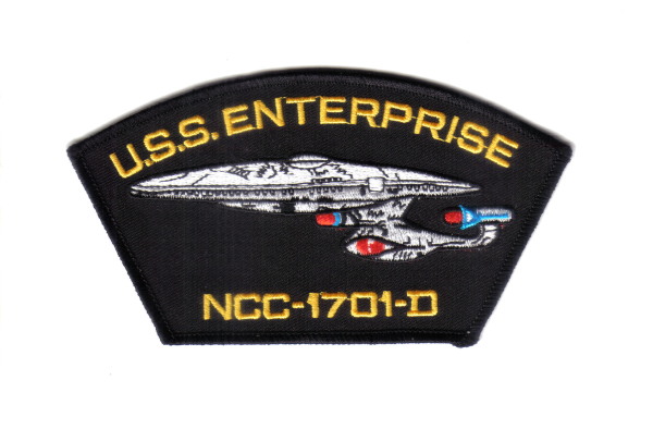 Star Trek: The Next Generation Enterprise NCC-1701-D Logo Embroidered Hat Patch picture