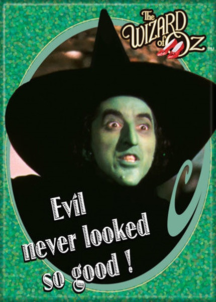 The Wizard of Oz Wicked Witch Evil Looked So Good Photo Refrigerator Magnet NEW