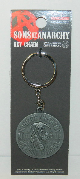 Sons of Anarchy TV Series Moto Club Logo Metal Key Chain NEW UNUSED picture