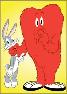 Looney Tunes Bugs Bunny with Gossamer Image Refrigerator Magnet NEW UNUSED