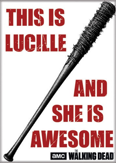 The Walking Dead This Is Lucille And She Is Awesome Photo Refrigerator Magnet