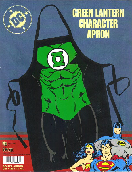 Green Lantern You Be The Hero Character Adult Polyester Apron, NEW SEALED picture