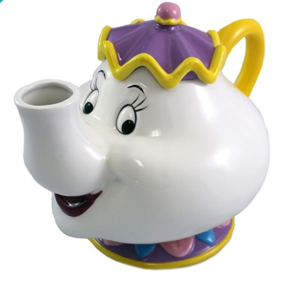 Walt Disney's Beauty and the Beast Mrs. Potts 48 oz Ceramic Teapot UNUSED BOXED picture