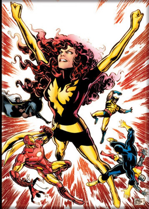 Marvel Comics Dark Phoenix Comic Art Image Refrigerator Magnet, NEW UNUSED picture